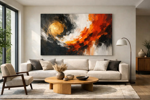 Statement schilderij woonkamer kiezen