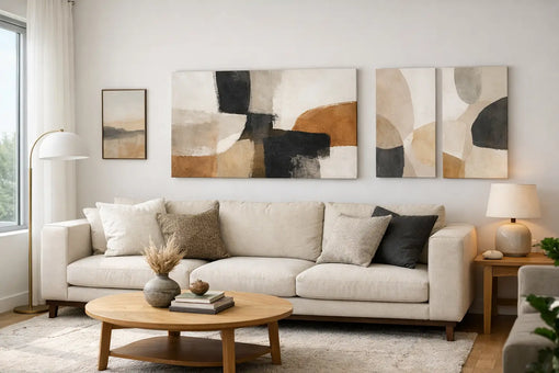 Welk formaat kunst boven sofa werkt echt?