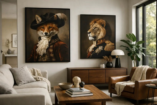 Een dierenportret als statement kunst kiezen