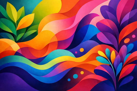 9 ideeën voor een kleurrijke livingmuur