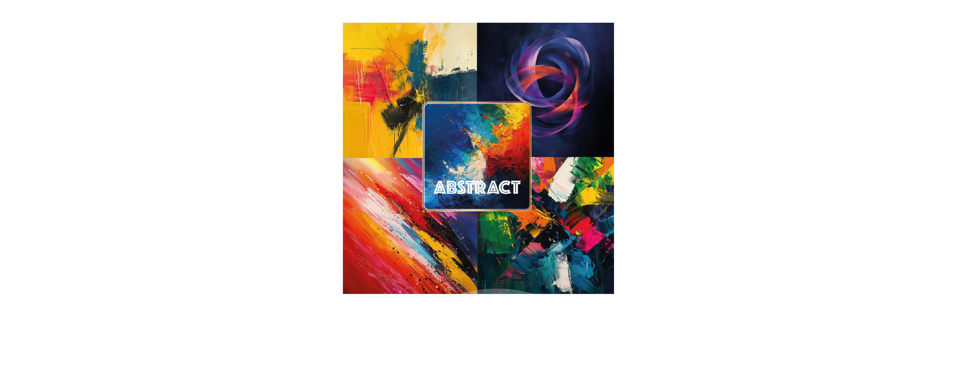Abstracte-kunst - kleurrijke kunst
